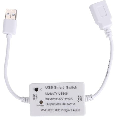 Gokelomg 1 PCS Tuya USB Smart Switch Universal Breaker Timer Smart Life für USB-Geräte für Home