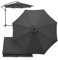 Replacement Umbrella Covers 2/2.3/2.5/2.7/3/3.5M, 6/8 Ribs, UV Protection Garden Replacement Parasol Canopy, for Patio Yard Beach (Grey,6ribs-3m/9.8ft)