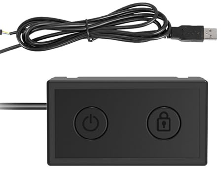 External Power Button For PC PC Desktop Computer Case Lock Screen Switches With USB Cable Button