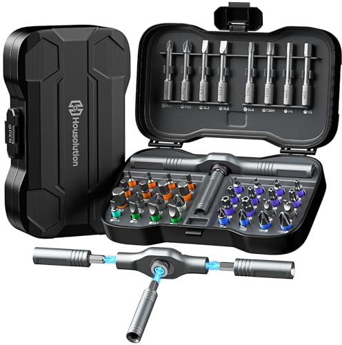 Housolution 43 in 1 Ratchet Screwdriver Set with Detachable Handle