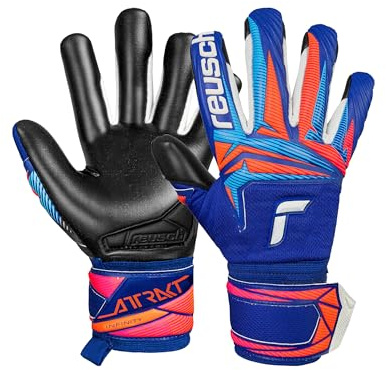 Reusch Torwarthandschuhe Erwachsene | langlebiger Grip & Starke Haltbarkeit | atmungsaktiv, für Training & Spiel, für Kunstrasen, Naturrasen & Hartplatz, Größe 7-11, Attrakt Infinity Evolution NC