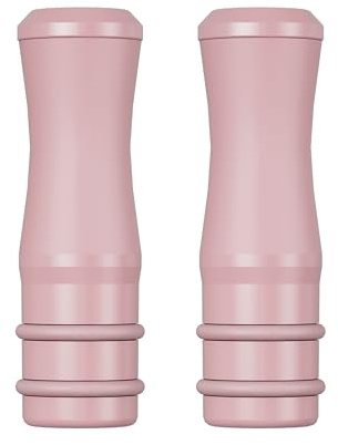 KIWI Spark Drip Tip, Beccuccio Riutilizzabile in Silicone e PC, Confezione da 2 Pezzi, Compatibile con tutti i dispositivi KIWI (Rose Gold)