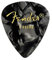 Fender Premium Celluloid 351 Shape Picks, dünn, Schwarz, Moto, 12er-Pack