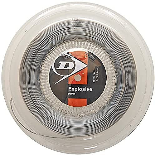 Dunlop Saitenrolle Explosive Tennissaite, Silber, One Size