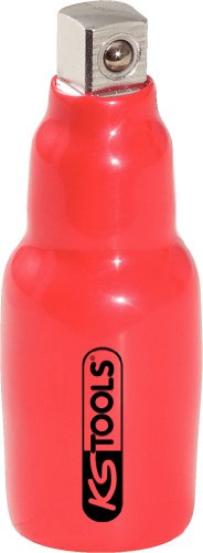 KS Tools 117.1285 Isolierter Reduzieradapter, 1/2F x 3/8M | Reduzierstück isoliert, 1/2 F x 3/8 M