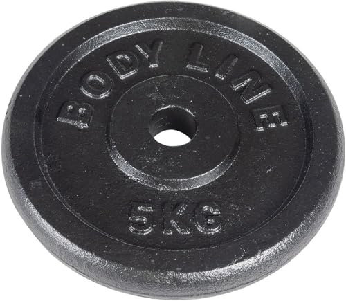 Bodyline 5KG Cast Iron Weight Lifting Weight Plate Gym Fitness Home Workout