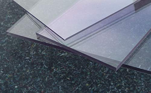 Polycarbonat UV Platte farblos 600 x 500 x 3 mm transparent