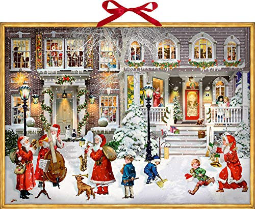 Coppenrath Großer Adventskalender Musik in der Straße Adventskalender Adventskalender Adventskalender Traditionell 52 x 38 cm