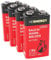 HEITECH Rauchmelder Batterie 9V Block - 4× Alkaline 9V Block Batterien langlebig & auslaufsicher - Blockbatterien für Feuermelder, Bewegungsmelder, Kohlenmonoxid, Warnmelder & Rauchwarnmelder