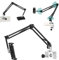 ZenCT Long Swing Arm Tablet Holder, 3-Stage Adjustable Aluminium Locking Arm Tablet Stand for 4.5-13.5 inch iPad and Smartphones (Black)