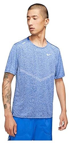 Nike CZ9184-482 M NK DF Rise 365 SS Sweatshirt Men's Spiel Royal/Htr/Slictive SILV M