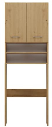 ADGO Pola Schrank für Waschmaschine Artisan Eiche Regal über Waschraum möbel Washing Machine Shelf Schrank für Badezimmer Waschmaschinenüberbau Badezimmerschrank