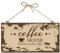 CREATCABIN Coffee House Letrero de Madera Decorativo Decoración del Hogar Letrero de Madera Placa Colgante Arte Pared Tablero Puerta