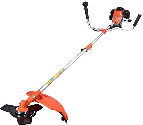 wowsubli 52cc Petrol Garden Brush Cutter Grass Trimmer Gas Powered Brushcutter - 2 Stroke Engine 2.2KW 7500RPM