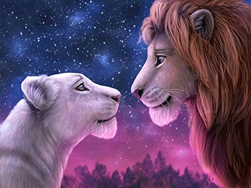 HUASHUZI 5D Diamond Painting König der Löwen Diamant Painting Anime Set Full Bilder Diamant Malerei Poster Erwachsene Kreuzstich Kits