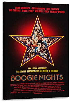 Boogie Nights Poster, dekoratives Gemälde, Leinwand, Wandkunst, Wohnzimmer, Poster, Schlafzimmer, Gemälde, 20 x 30 cm