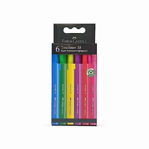 Faber-Castell Textmarker 38 Neon Farben 6er