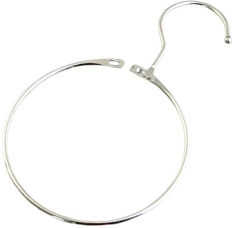 SPRINTIS Schlüsselring, 12 cm, vernickelt, 10 Stück Schlüßelbund Organizer mit Haken, Warenring zur Organisation und Präsentation von Produkten