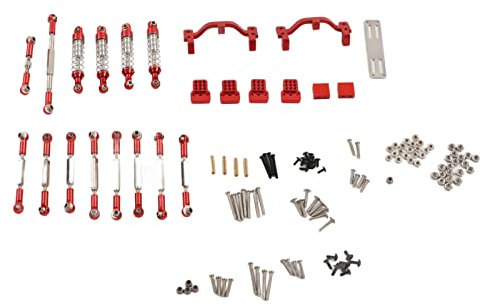 Dilwe Auto RC Zubehör Set, Aluminium Zugstange Zubehör für WPL C24/C14/C14K/C24K, Auto RC Zubehör Paket für Modelle Autofreunde, Sammler, DIY Wartung