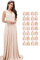 Damen-Brautkleid mit Unendlichkeitssymbol für Damen, formelle Kleider, Brautpartykleider für Damen, Brautjungfernkleid, Maxikleid mit Bandeau-Top, blush, 3XL