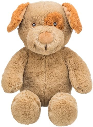TRIXIE Kuscheltier Hund Enno aus Recycling-Plüsch - Nachhaltiges Hundespielzeug Be Eco Serie - Weiches Plüschtier für Hundetraining & Spielspaß, 40 cm - 34885