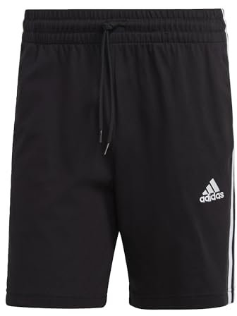adidas Herren Essentials 3-Stripes Shorts, Black / White, XXL