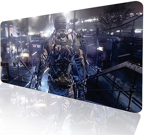 Donboly Gaming Mouse Pad Cool and dazzling Oversized Mouse Pad, Extended Large Mouse Mat Desk Pad, Stitched Edges Mousepad, Long Non-Slip Rubber Base Mouse Pad (80x30cm, 2)