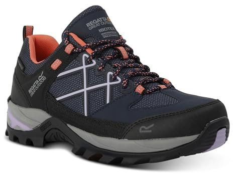 Regatta Damen Samaris III Niedrige Wanderschuhe, Marineblau/Flieder, 41 EU