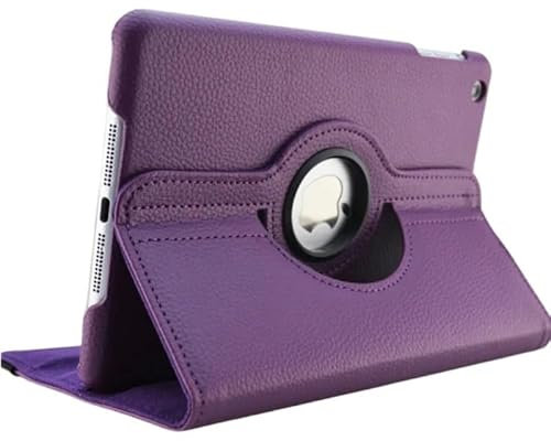 360 Grad drehbare Hülle geeignet for Samsung Galaxy Tab 2 10.1 GT P5100 Tablet Cover Folio Pu Leder Stand Smart Capa (Color : Purple)