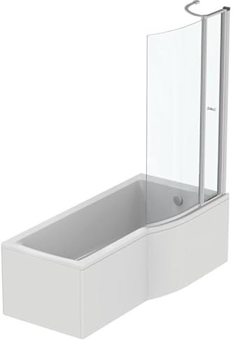 IDEAL STANDARD Baignoire Connect air 170 X 80 avec Pare Bain avec volet asymétrique droite