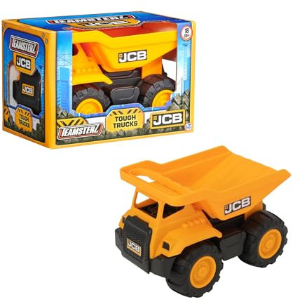 JCB 7-Inch Dump Truck Toy | Yellow Construction Vehicle for Kids | Indoor, Outdoor & Sandpit Play | Durable Construction Truck & Vehicle Toy | Perfect for Toddlers & Kids | Ages 18 Months+