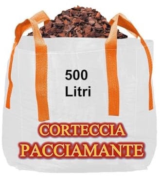 Generico Corteccia PACCIAMATURA Naturale Biologica E BIODINAMICA ORTAGGI (500 Litri Big-Bag Corteccia)