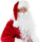 2 in 1 - Nikolausbart Set mit Perücke - Weihnachtsmannbart - zum Verkleiden als Nikolaus - Weihnachtsmann - Santa - Weihnachten - Nikolauskostüm