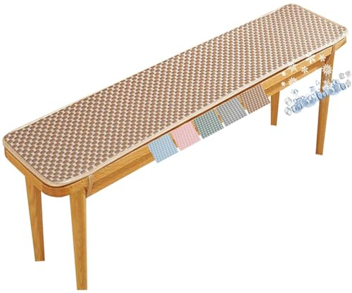 Sitzkissen für Indoor und Outdoor, Sitzauflage Bank, Sitzbank Kissen Bankauflage Bankkissen Dicke Sitzkissen für Fensterbank, Stuhlkissen Balkon Mit Bändern, Unterseite Antirutsch(Pattern-5,100x30 cm
