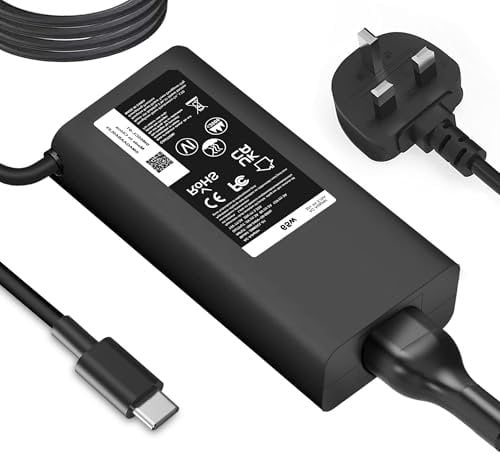 65W 45W USB C Laptop Charger Adapter for Dell Latitude 5420 5430 5520 5530 5540 7420 7430 7440 7390, XPS 13 9350 9360 9365 9370 9380, Chromebook 3100 3400 5190
