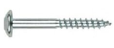 FHZ Tornillo Inviolable 7x40 Zincado Tornillo para verjas, estanterías, vallas, barandillas, tendederos… 4 Unidades
