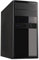 Business Office Desktop PC Case, Micro ATX Computer Tower Chassic, With 500W Power Supply, 1x 80mm Rear Fan, Piano Black