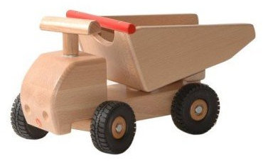 Ostheimer 5550805 Kipplaster aus Holz 37 x 19,5 x 20cm