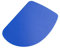 Vogue Plain Plastic Dough Scraper, Blue, Size: 76(W)mm, Material: Polypropylene, Rounded Edge for Scraping Bowls, Easy Clean, Commercial & Home Kitchen Use, E401