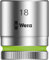 Wera 05003563001 Steckschlüssel mit Hebel, 3/8 Zoll, 18 mm