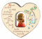 HERZ AUS HOLZ mit SCHUTZENGEL [Engel rot] und SEGENSSPRUCH – Geschenk zur GEBURT oder TAUFE für MÄDCHEN – Wand-Dekoration fürs KINDERZIMMER – MaMeMi Collection aus SÜDTIROL