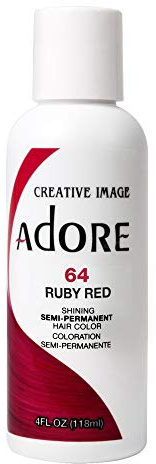 Rinse Out SEMI-Permanent Hair Colour Ruby RED(64) 118ML
