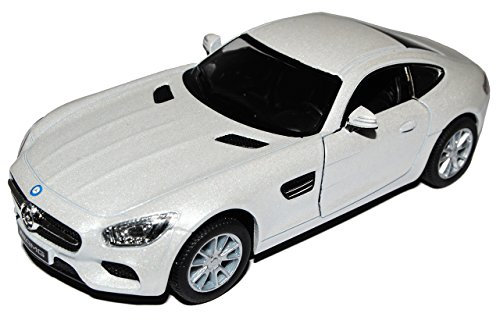 Kinsmart Mercedes-B AMG GT S Coupe Weiss Ab 2014 ca 1/43 1/36-1/46 Modell Auto