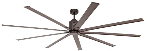 Casafan 922014 Big Smooth Eco BZ Ceiling Fan Diameter 224 cm, DC Motor, 6 Speeds, 9 Aluminium Blades Painted Bronze