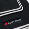 teileplus24 PV108 Fußmatten Gummimatten Sportline Design kompatibel mit Audi Q5 1 8R 2008-2016, Bandeinfassung:Silber