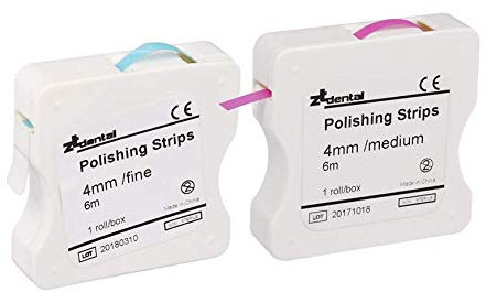 1 Rotolo/Scatola Dentale Lucidatura Striscia, 4Mm Resina Dente Interdental Levigatura Rettifica Sbiancamento Denti Dentale Superficie Strumento