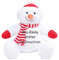Mumbles Stofftier mit Namen Bestickt Geschenk Teddybär Hund Einhorn Eule Hase AFFE Elefant Dino Drache Kuscheltier individualisiert mit Ihren Daten (Schneemann)