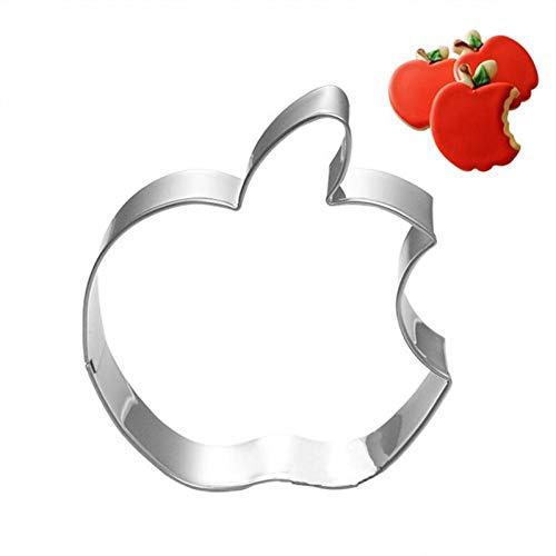 Casecover Apfel Obst Lebensmittel Gegessen Form Ausstechform Süßigkeit-biskuit-form Kuchen Plätzchen-stempel, Edelstahl, 1 Stück