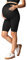 Be Mammy Legging de Maternité Court Femme BE-1124 (Noir, L-XL)