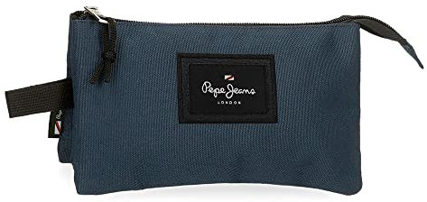 Pepe Jeans, Marineblau, 22x12x5 cms, Dreifach-Etui